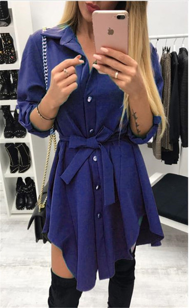 Stílusos női ruha széles modell övvel több színben