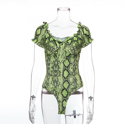 Lezser női body rövid ujjal és szalaggal több színben