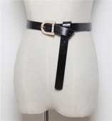 Női alkalmi bőr öv gyöngyökkel több színben