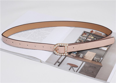 Női alkalmi bőr öv gyöngyökkel több színben