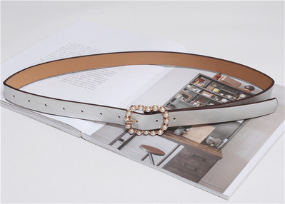 Stílusos női bőr öv gyöngyökkel több színben