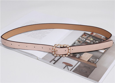 Stílusos női bőr öv gyöngyökkel több színben