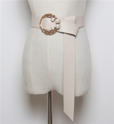 Nappali női öko-bőr öv gyöngyökkel, különböző színekben