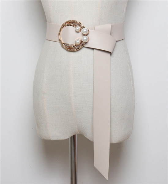 Nappali női öko-bőr öv gyöngyökkel, különböző színekben