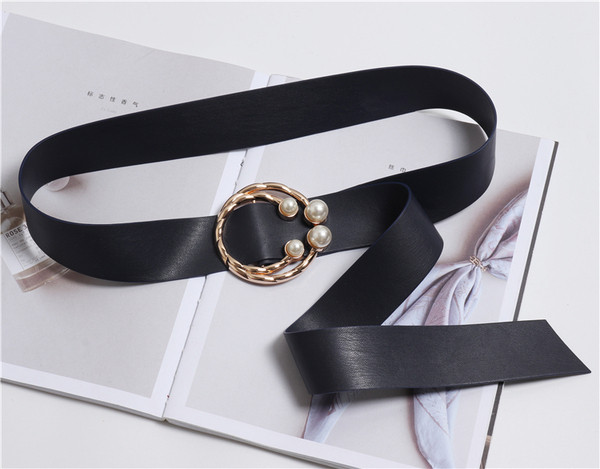 Nappali női öko-bőr öv gyöngyökkel, különböző színekben