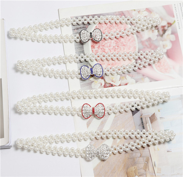 Κομψή ζώνη από πέρλες με κορδέλα σε διάφορα χρώματα