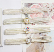 Νέο μοντέλο γυναικεία ζώνης  με μαργαριτάρια και διαφορετικές πόρπες