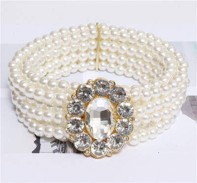 Νέο μοντέλο γυναικεία ζώνης  με μαργαριτάρια και διαφορετικές πόρπες