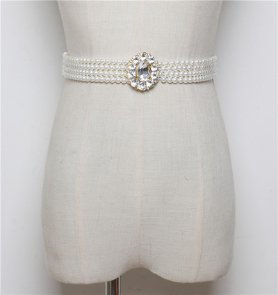 Νέο μοντέλο γυναικεία ζώνης  με μαργαριτάρια και διαφορετικές πόρπες