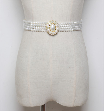 Νέο μοντέλο γυναικεία ζώνης  με μαργαριτάρια και διαφορετικές πόρπες