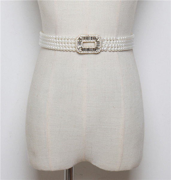 Νέο μοντέλο γυναικεία ζώνης  με μαργαριτάρια και διαφορετικές πόρπες