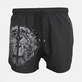 Alkalmi férfi rövidnadrág fekete mintával - két modell