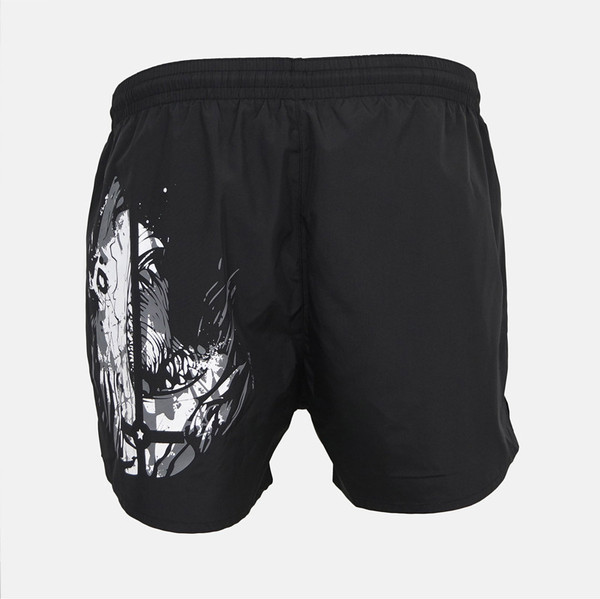 Alkalmi férfi rövidnadrág fekete mintával - két modell