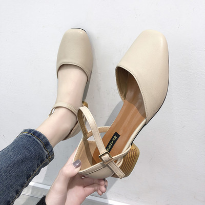 Γυναικεία παπούτσια από οικολογικό δέρμα σε δύο χρώματα