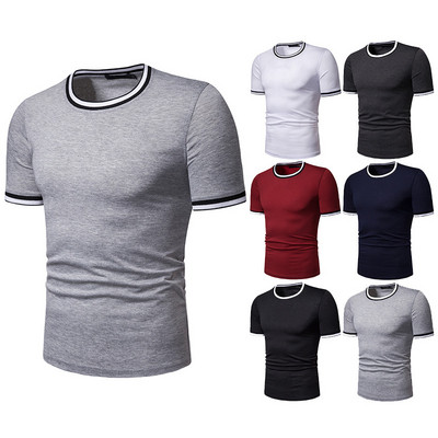 Ежедневна мъжка тениска изчистен модел в различни цветове