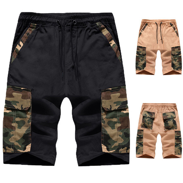 Modern rövidnadrág terepszínű motívumokkal, két színben