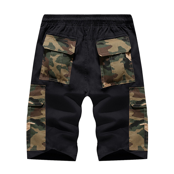 Modern rövidnadrág terepszínű motívumokkal, két színben