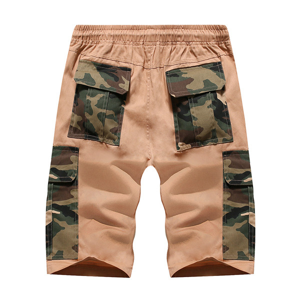 Modern rövidnadrág terepszínű motívumokkal, két színben