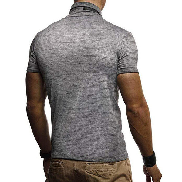 Modern férfi póló rövid ujjal és gallérral több színben