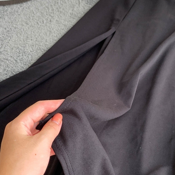 Rochie moderna de dama lunga de culoare neagra