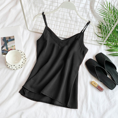 Γυναικείο κομψό αμάνικο με λεπτές λωρίδες σε διάφορα χρώματα