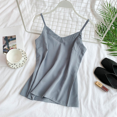 Γυναικείο κομψό αμάνικο με λεπτές λωρίδες σε διάφορα χρώματα