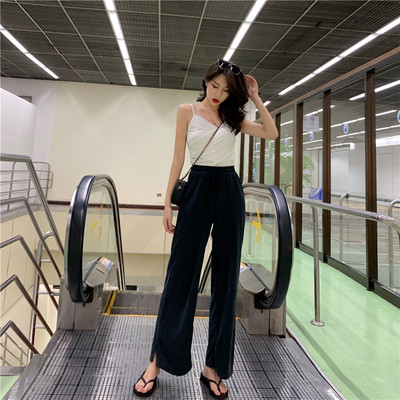 Alkalmi női nadrág magas derékkal, megkötővel három színben