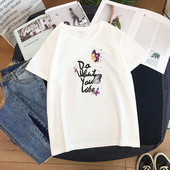 Női alkalmi póló négy színben, rátéttel