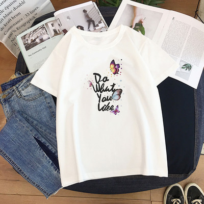 Női alkalmi póló négy színben, rátéttel