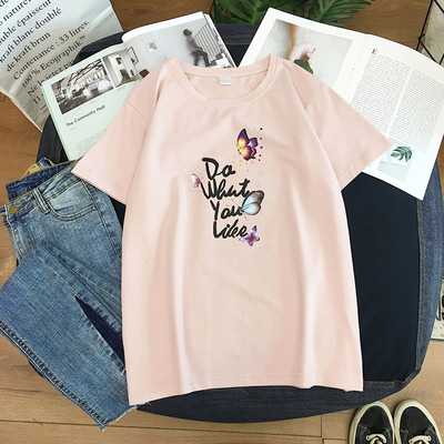 Női alkalmi póló négy színben, rátéttel