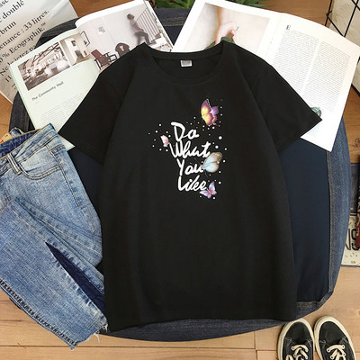 Női alkalmi póló négy színben, rátéttel