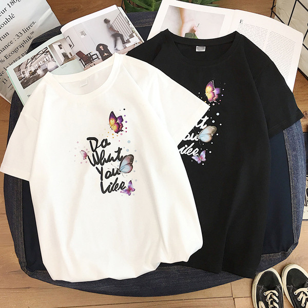 Női alkalmi póló négy színben, rátéttel