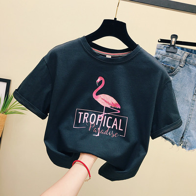 Modern női póló három színben, rátéttel