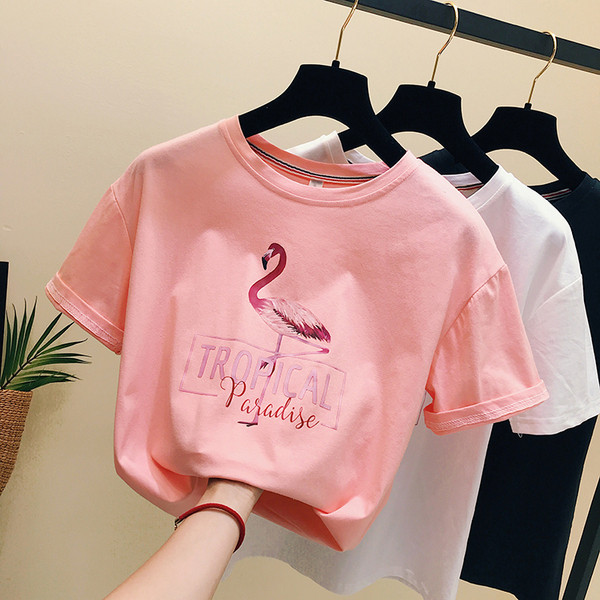 Modern női póló három színben, rátéttel