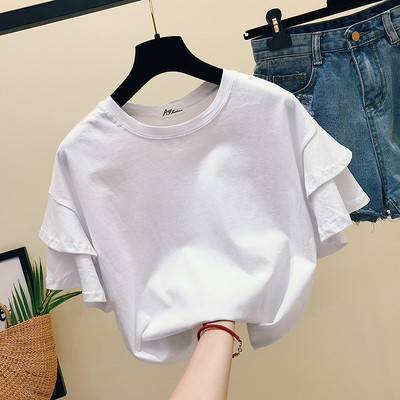 Modern női póló négy színben O-nyakkal