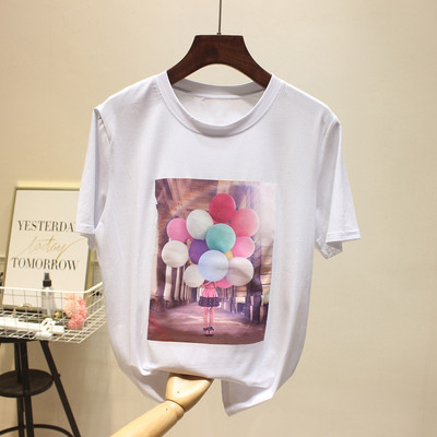 Női alkalmi póló három színben rátéttel