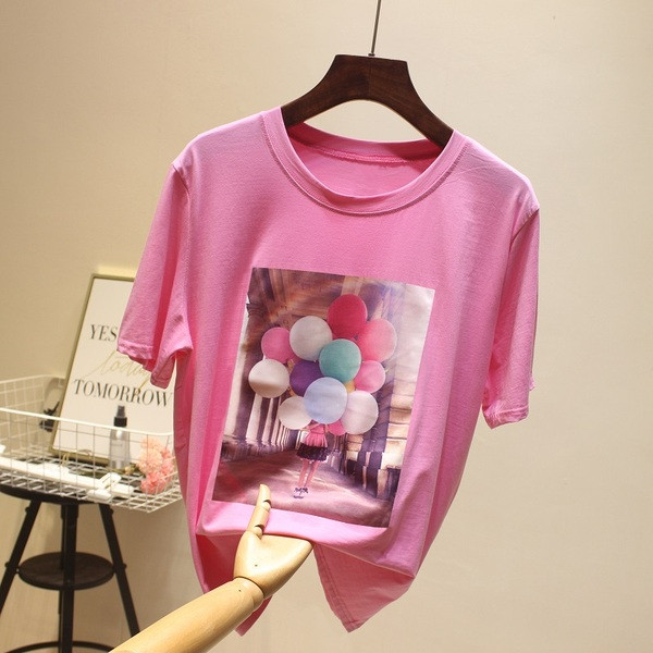 Női alkalmi póló három színben rátéttel