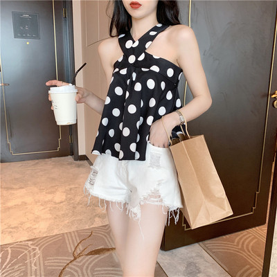 Model modern de top de dama cu croiala in doua culori