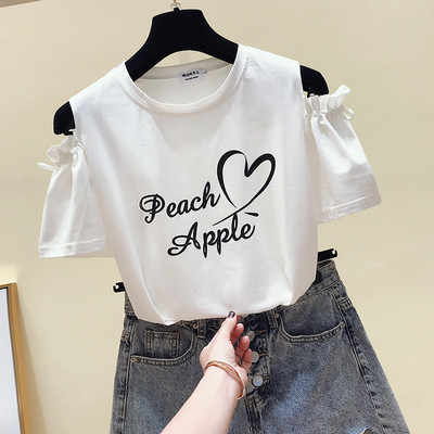 Σύγχρονη γυναικεία μπλούζα με άσπρο και ροζ χρώμα