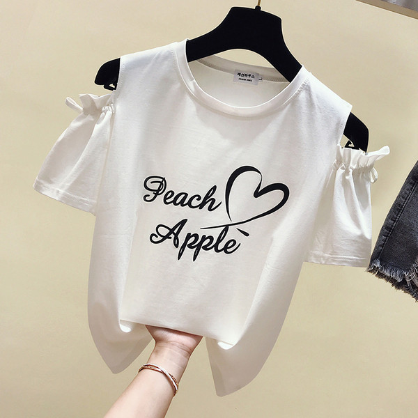 Σύγχρονη γυναικεία μπλούζα με άσπρο και ροζ χρώμα