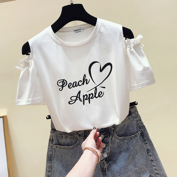 Σύγχρονη γυναικεία μπλούζα με άσπρο και ροζ χρώμα