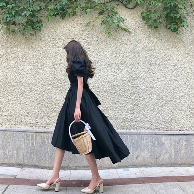 Модерна дамска рокля с къс ръкав в четири цвята