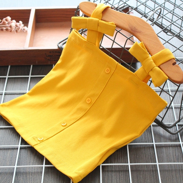 Gyerek felső lányoknak sárga és rózsaszín színben