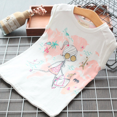 Gyerek póló lányoknak szürke és fehér színben