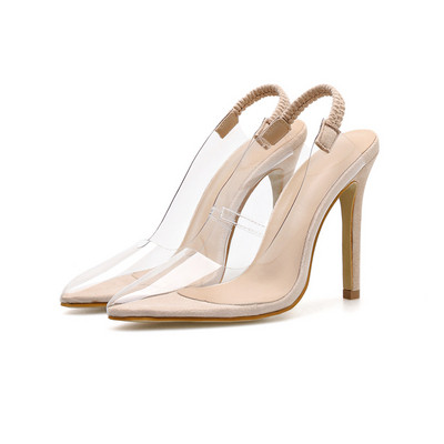 Elegáns női cipő hegyes modell, vékony 11 cm-es sarokkal, két színben