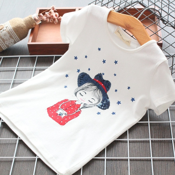 Gyerek póló rátéttel lányoknak