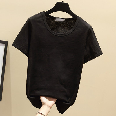 Γυναικεία μπλούζα σε τέσσερα χρώματα με λαιμόκοψη