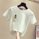 Női alkalmi póló négy színben hímzéssel