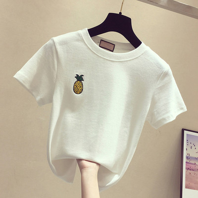 Női alkalmi póló négy színben hímzéssel