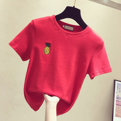 Női alkalmi póló négy színben hímzéssel